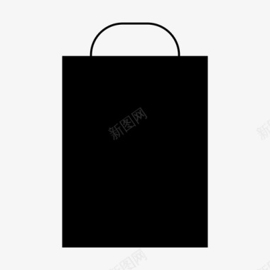 购物袋购买网页设计字形图标