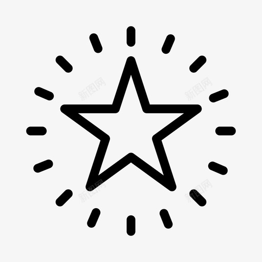 圣诞星庆祝装饰svg_新图网 https://ixintu.com 圣诞 圣诞节 庆祝 装饰