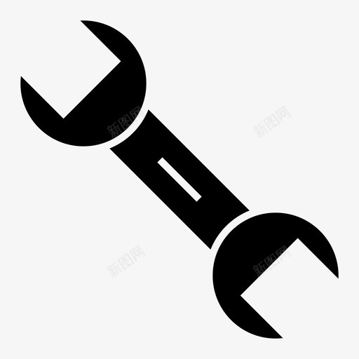 扳手工具企业管理黑暗svg_新图网 https://ixintu.com 扳手 工具 企业管理 黑暗