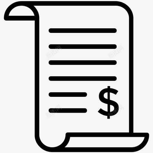 财务报告账单发票svg_新图网 https://ixintu.com 财务报告 账单 发票 付款 凭证 元素 图标