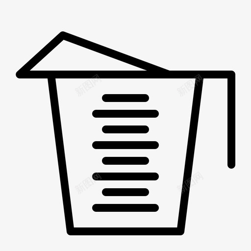 量杯杯度svg_新图网 https://ixintu.com 量杯 杯度 量具 零件 咖啡 酒保 面包