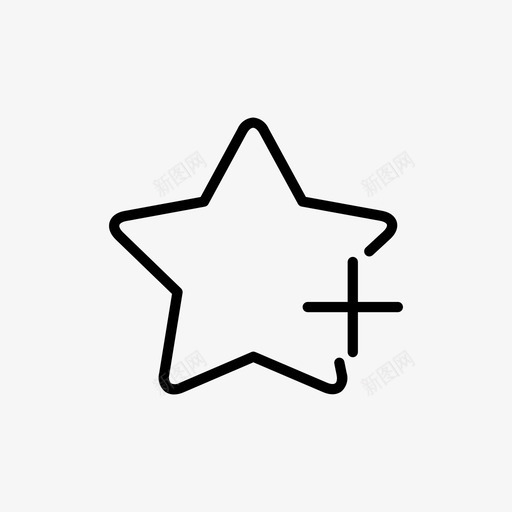 星级添加评级添加星级svg_新图网 https://ixintu.com 星级 添加 评级 费率 简单 线条 图标