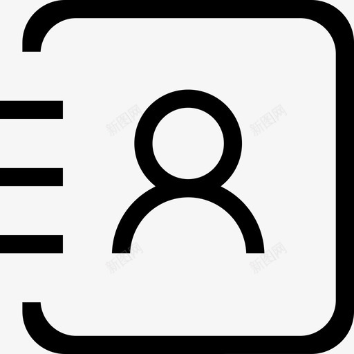 icon联系人svg_新图网 https://ixintu.com 联系人