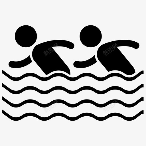 游泳比赛奥运会体育锻炼svg_新图网 https://ixintu.com 游泳 比赛 奥运会 体育锻炼 水上运动 专业 运动员 游泳池 雕文 图标