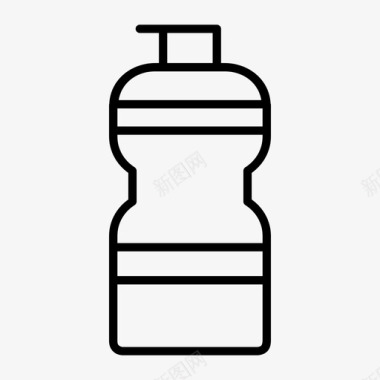 能量饮料瓶子补充剂图标