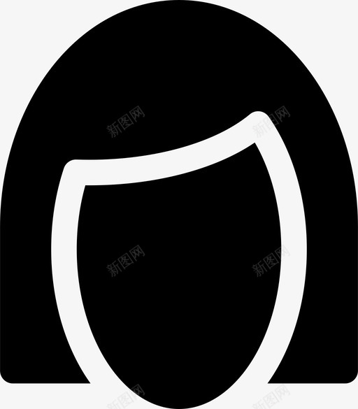 理发女头svg_新图网 https://ixintu.com 理发 女头 形女 大学 毕业