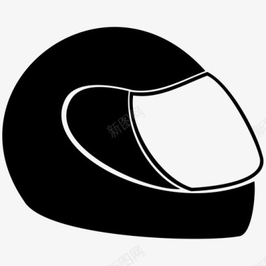 头盔防护装置骑手图标