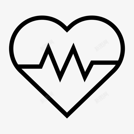 心脏图心脏图图像心跳svg_新图网 https://ixintu.com 心脏 图像 心跳 脉搏 心律