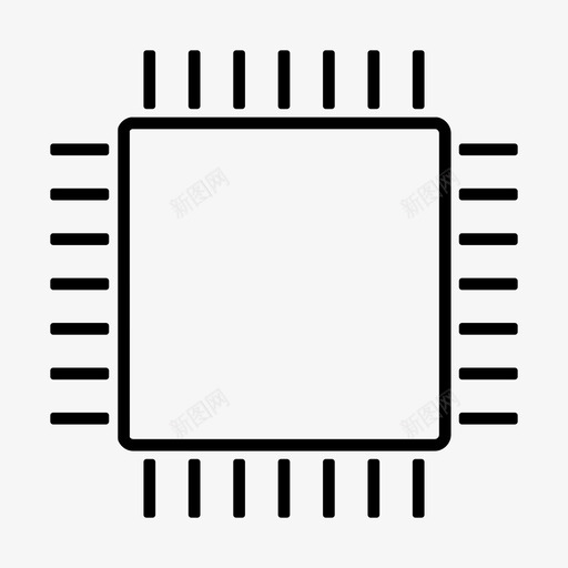芯片硬件中央处理器主机svg_新图网 https://ixintu.com 芯片 硬件 中央处理器 主机 接口 网络 图标 标线