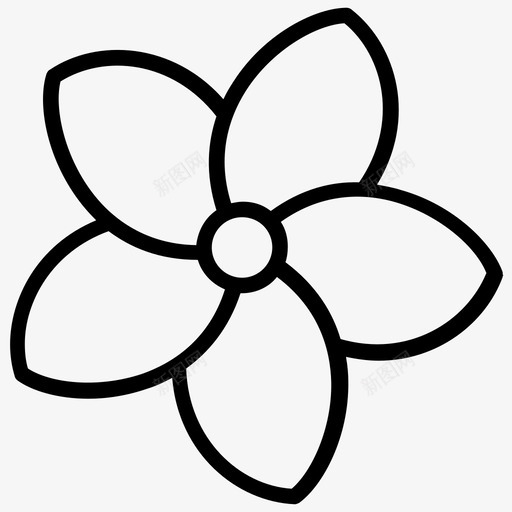 雏菊芳香花svg_新图网 https://ixintu.com 雏菊 夏威夷 芳香 香花 公主 符号 线图 图标