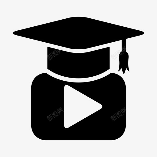 培训视频教育在线课程svg_新图网 https://ixintu.com 培训 视频 教育在线 课程 在线教育