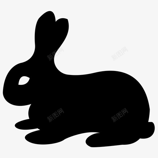 兔子家畜野兔svg_新图网 https://ixintu.com 兔子 家畜 野兔 宠物 动物 哺乳动物 宠物用品 实心 图标