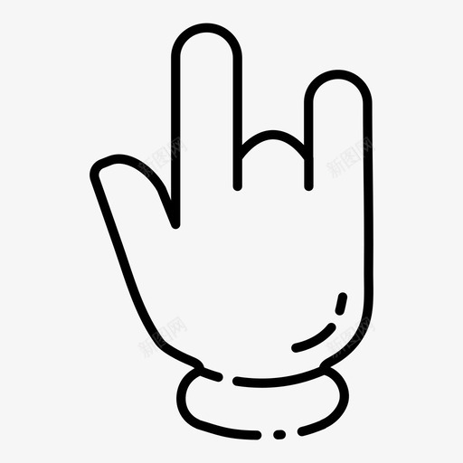 那个石头手势手svg_新图网 https://ixintu.com 那个 石头 手势 手重 音乐 卡通