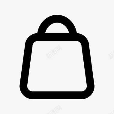 购物袋纸袋有用的图标集图标