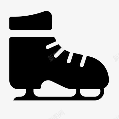 溜冰鞋圣诞节溜冰图标