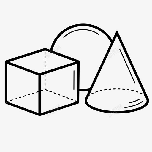 形状长方体圆svg_新图网 https://ixintu.com 形状 长方体 设计 几何体