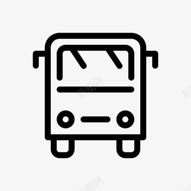 公共汽车公共汽车站公交图标