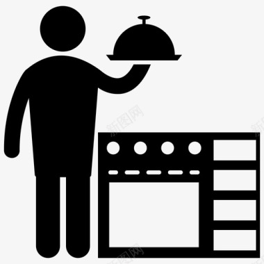 烘焙食物厨房用具食物公鸡图标