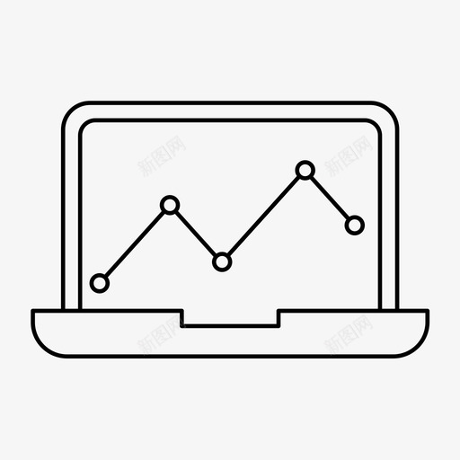 分析和统计图表计算机svg_新图网 https://ixintu.com 分析 统计 图表 统计分析 计算机 线图 图标