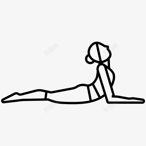 瑜伽姿势身体平衡伸展svg_新图网 https://ixintu.com 瑜伽 姿势 身体 平衡 伸展 轮廓