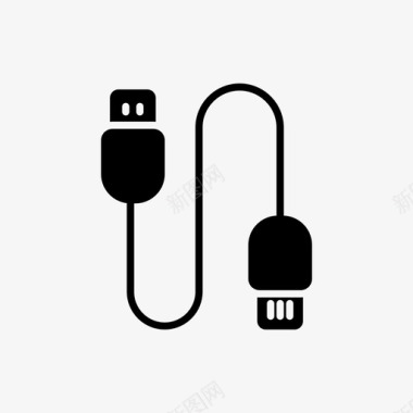 usb电缆设备电子图标
