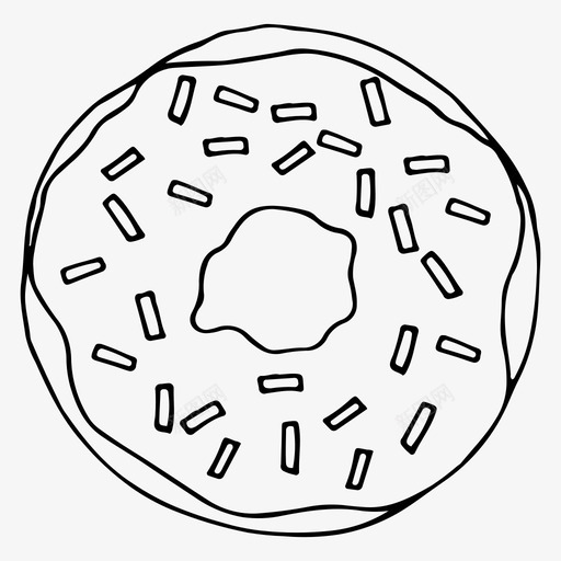 甜甜圈甜点食物svg_新图网 https://ixintu.com 甜甜圈 甜点 食物 菜单