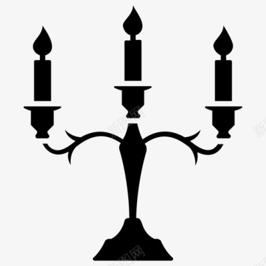 蜡烛架烛台灯座图标
