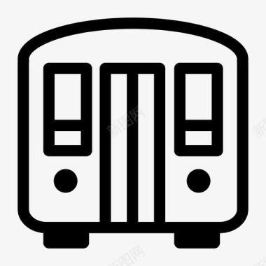 火车公共交通旅游图标