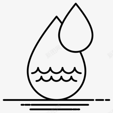 水滴节约用水图标