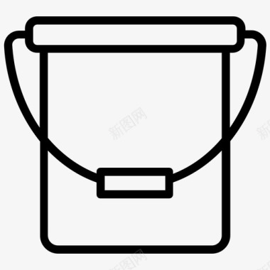 桶油漆桶器具图标