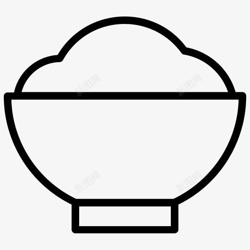 米饭水煮饭墨西哥食物svg_新图网 https://ixintu.com 墨西哥 米饭 水煮 煮饭 食物 饭碗 符号 线图 图标