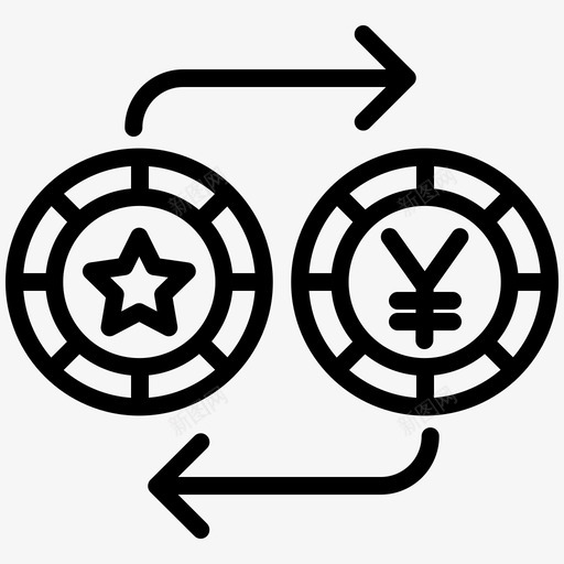 兑换硬币赌场赌博svg_新图网 https://ixintu.com 兑换 硬币 赌场 赌博
