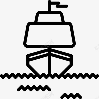 船海盗帆图标