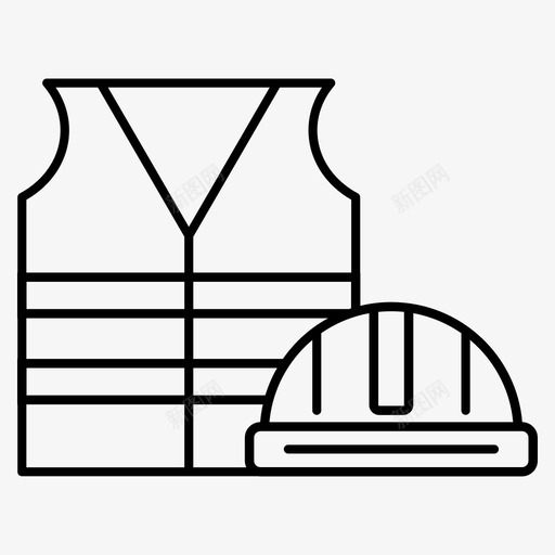 劳保服安全帽头盔svg_新图网 https://ixintu.com 劳保 安全帽 头盔 马甲