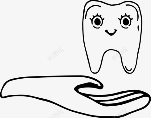 牙科护理牙科保健牙科治疗图标
