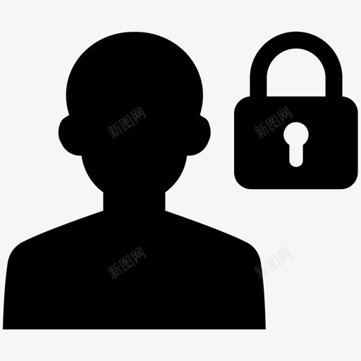 安全配置文件帐户锁svg_新图网 https://ixintu.com 安全 配置文件 帐户 专用 用户 业务 元素