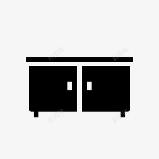 餐具柜装饰家具svg_新图网 https://ixintu.com 家具 餐具柜 装饰 房子 桌子 图标 字形 样式