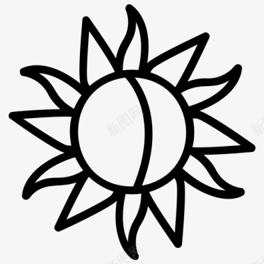 艺术设计太阳纹身太阳纹身纹身艺术图标