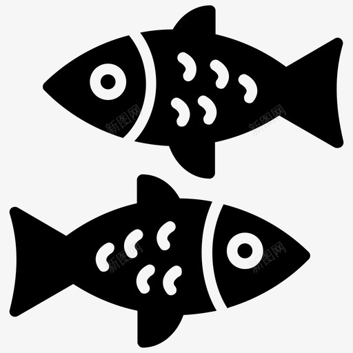 鱼鱼食品海鲜svg_新图网 https://ixintu.com 海鲜 鱼鱼 食品 晚餐 午餐 食物 字形 矢量 矢量图 图标