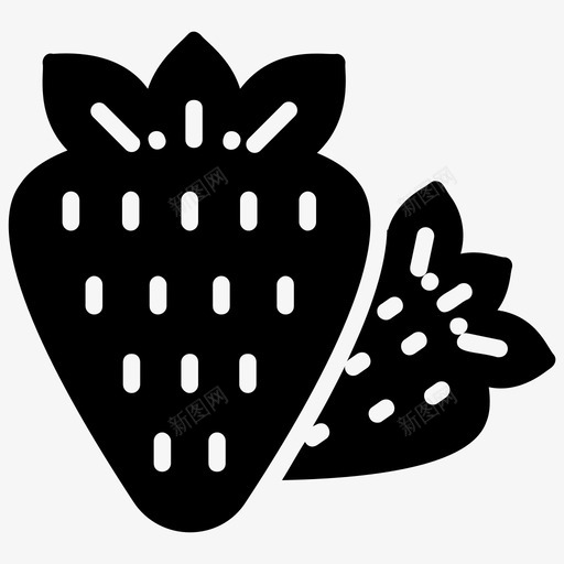 草莓减肥食品健康食品svg_新图网 https://ixintu.com 草莓 减肥 食品 健康食品 水果 营养食品 字形 矢量 矢量图 图标
