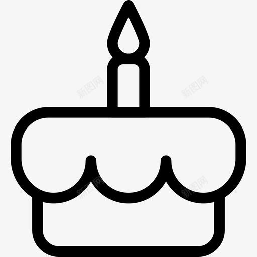 蛋糕生日生日蛋糕svg_新图网 https://ixintu.com 蛋糕 生日 生日蛋糕 蜡烛 庆祝 聚会 基本 路线 路线图 图标