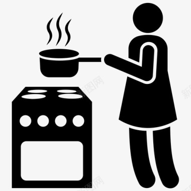 油炸食品烹饪食品烧烤食品图标