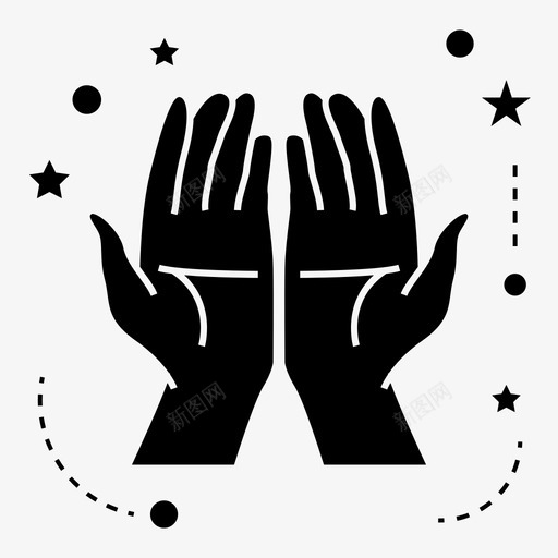 手伊斯兰祈祷svg_新图网 https://ixintu.com 伊斯兰 祈祷 宗教 沙拉