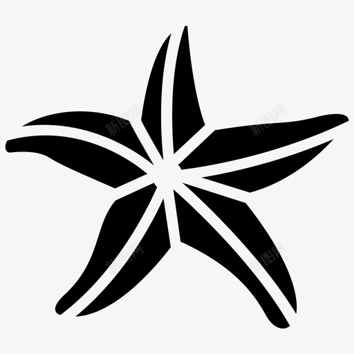 海星水母海洋动物svg_新图网 https://ixintu.com 海星 水母 海洋 动物 海洋生物 泰国 符号 雕文 图标