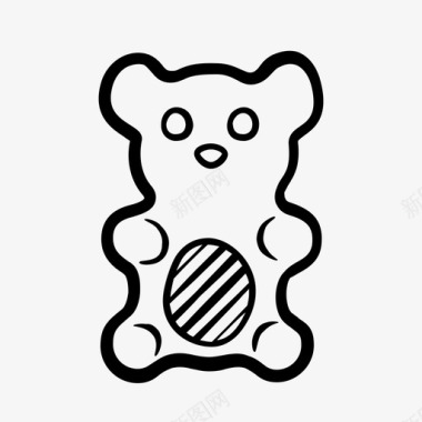 果冻熊软糖熊甜甜的图标
