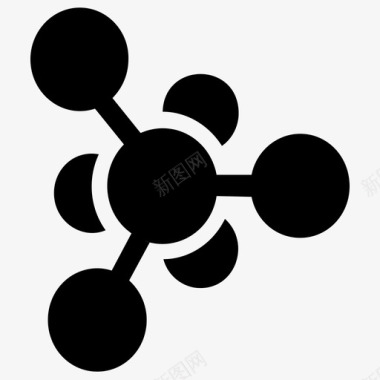 原子键化学键图标