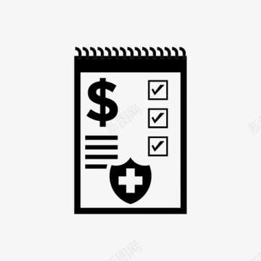 医疗账单图表医疗账单发布文件图标