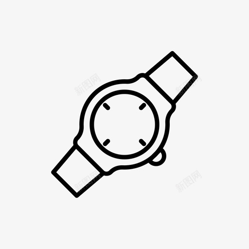 手表设备电子svg_新图网 https://ixintu.com 设备 手表 电子 小工 工具 图标 标线 样式