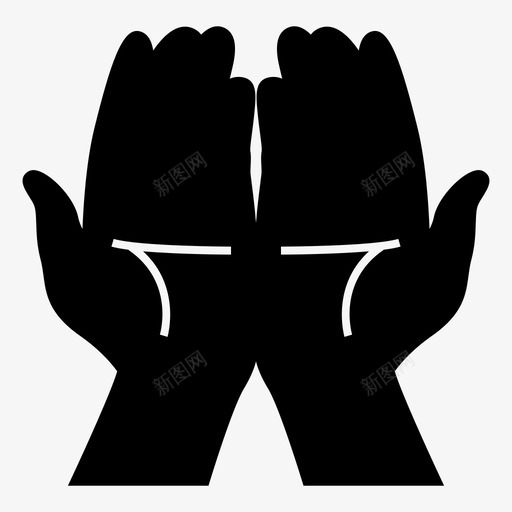 手伊斯兰祈祷svg_新图网 https://ixintu.com 伊斯兰 祈祷 宗教 沙拉