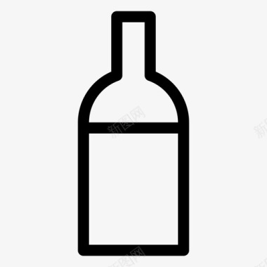 酒瓶霞多丽饮料图标